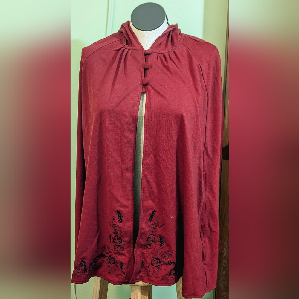 Red Buttoned Cape - Disney Beauty and the Beast